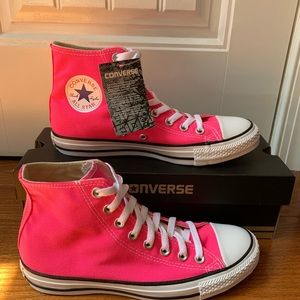 NWT Pink Converse High Tops